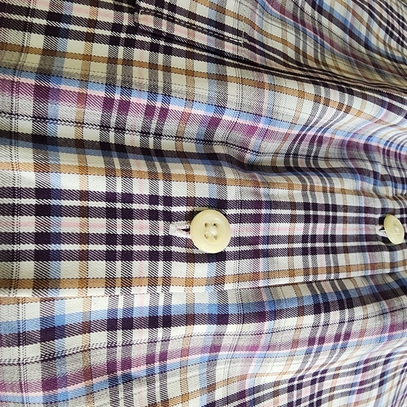 Peter Millar Plaid Button-Up Shirt – Large - Picture 6 of 9